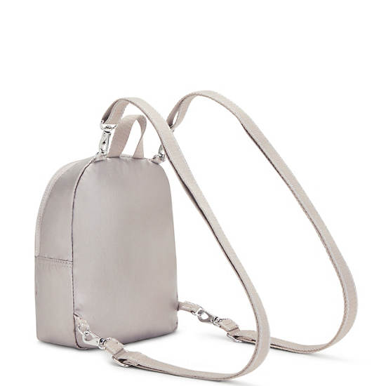 Sacs À Dos Kipling Curtis Compact Metallic Convertible Beige | FR 1671JP